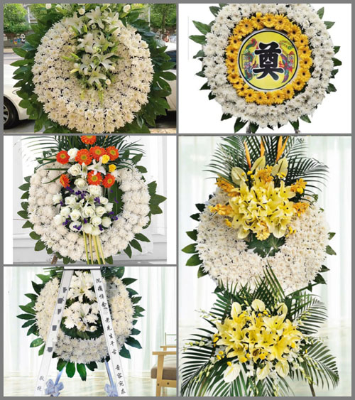 浙江省宁波江北区庄桥街道花圈速递